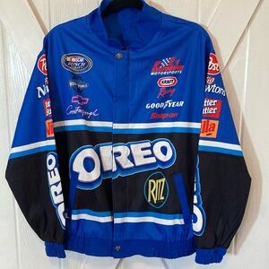 Oreo/Ritz Blue Replica Racing Jacket